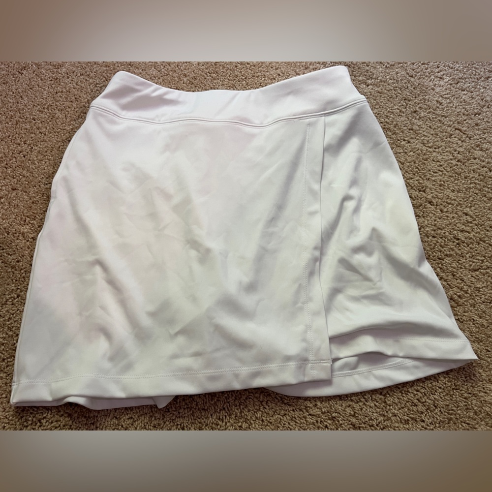 White tennis skirt